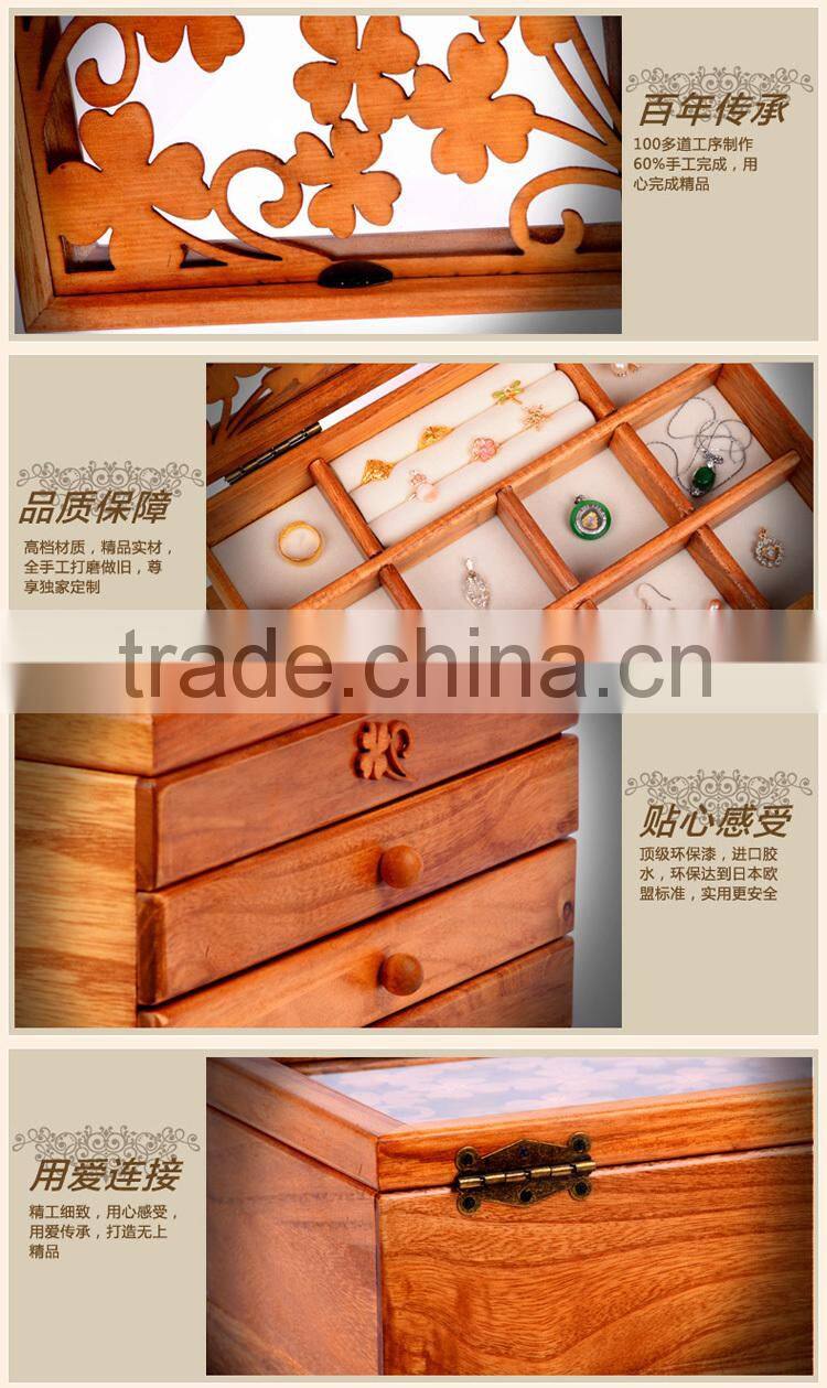 reclaimed classice antique wood jewellery box
