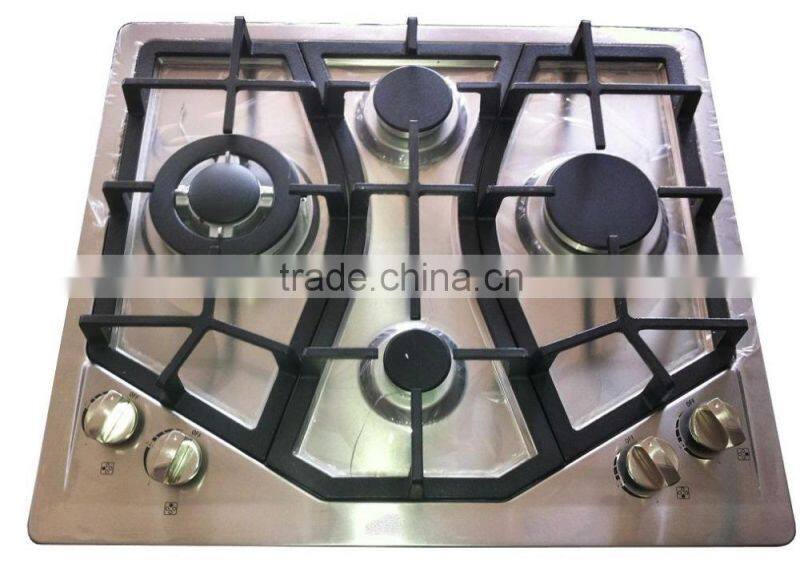 Hot sale Stainless stell Surface Material Cast iron gas cooker