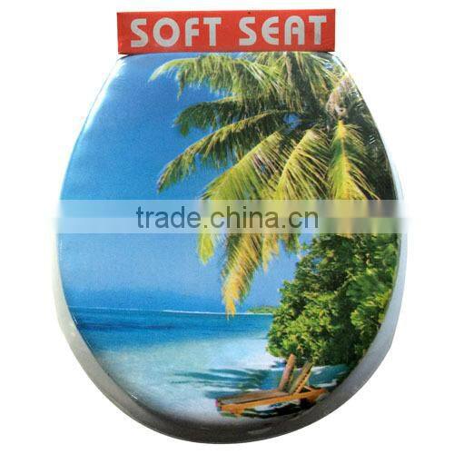 european Size High Quality coconut Printing toilet seat cover