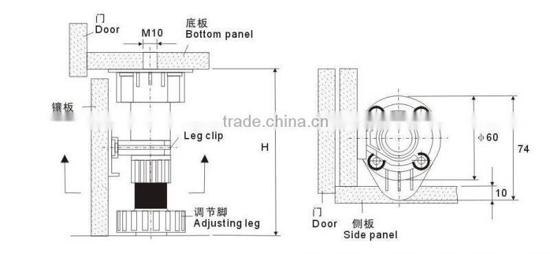 JAL002 plastic products kitchen cabinet accessories