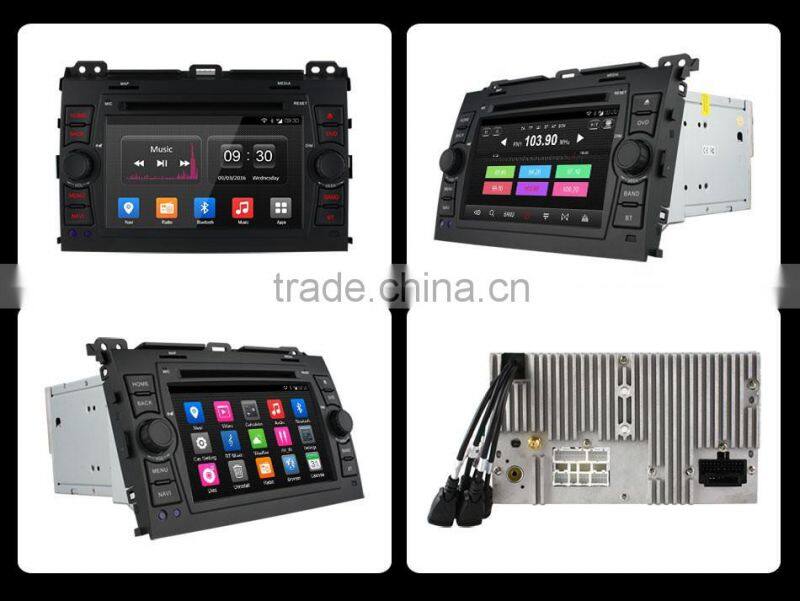 7 Inch android 4.4 quad core Car GPS for TOYOTA PRADO 2002 2003 2004 with Russia Menu support TPMS