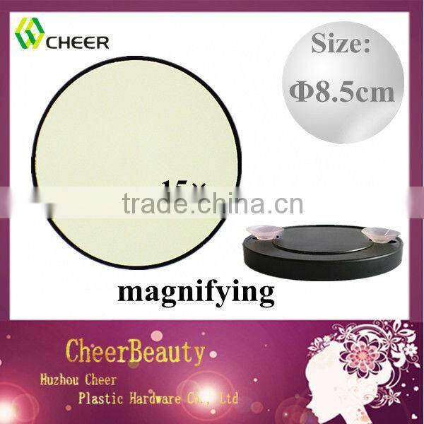 Fashion megnifying cosmetic mirror CM017/round mirror/plastic mirror