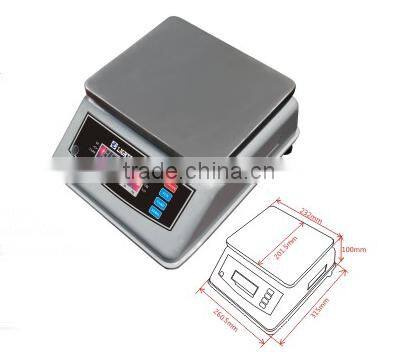 15kg waterproof digital weight scale for seafood market