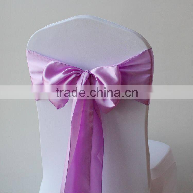 Factory Sell Satin Chair Sash 18*275CM/Satin Chair Cover Sashes For Wedding and Banquet