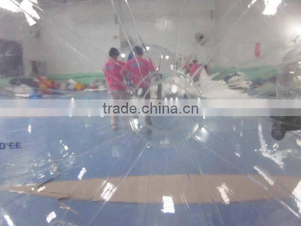 PVC or TPU Inflatable Floating Water Ball With Tizip Zipper For Pool Games