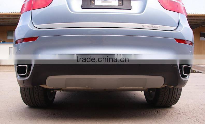 2009-2013 X6 E71 square muffler tips for X6 upgrade to x-drive 5.0