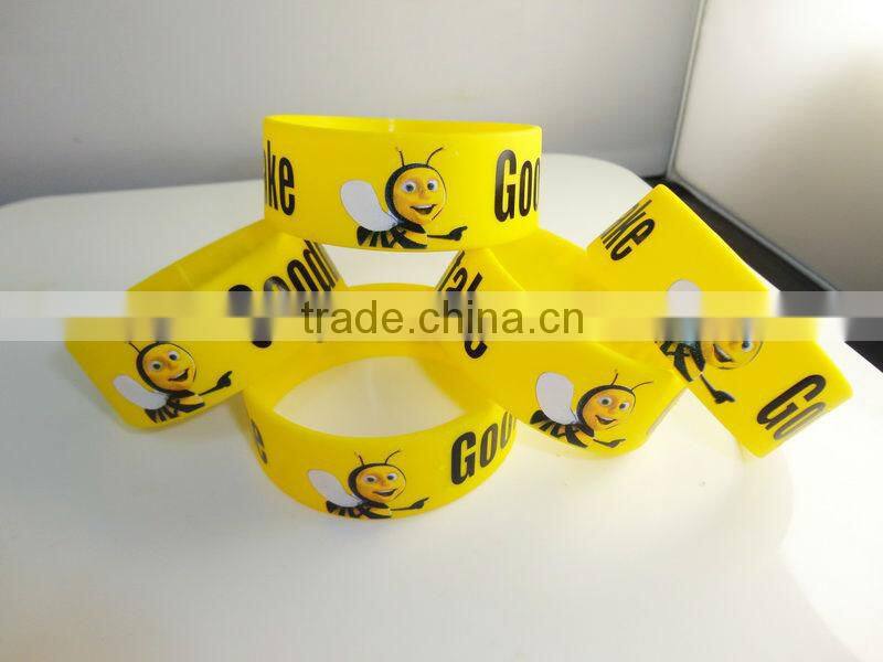 Color printing silicone bracelets for kids, silicone wristbands, children's bracelet