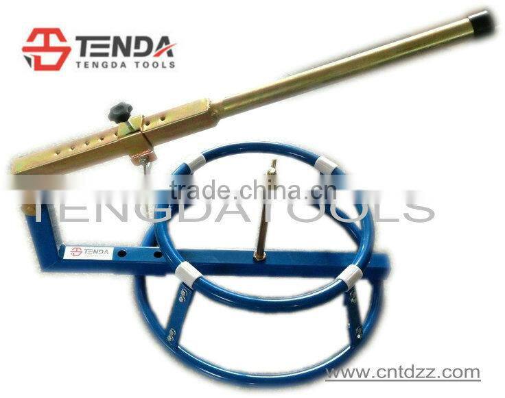 Motorcycle tire changing equipment