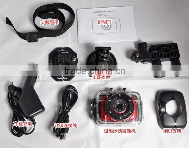 Waterproof action camera , Mini DVR HD 720p H 264