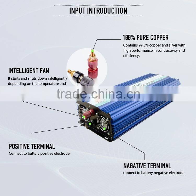 2000watt frequency pure sine wave inverter with remote control for solar system