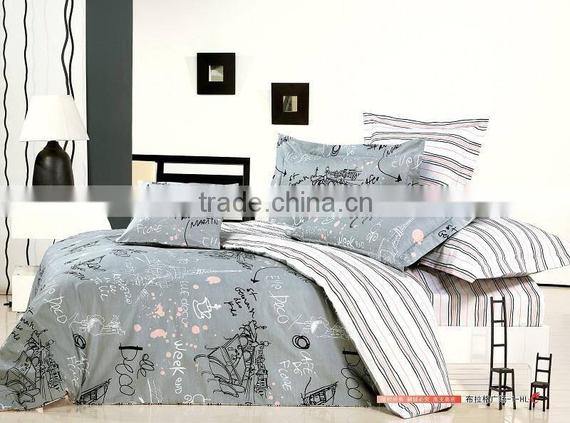 100% cotton fashion design Bedding set Duvet cover set Bed line