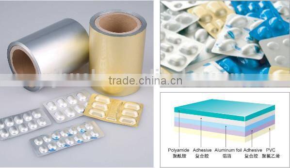 150 Thickness alu alu foil roll film Factory