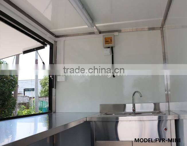 Mobile concession food cart for fast food