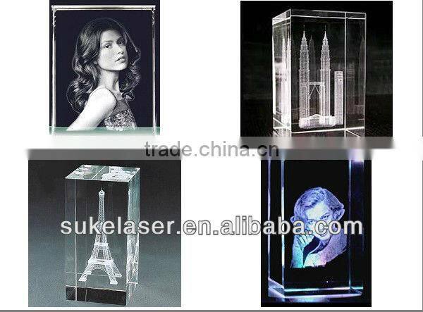 3D engraved cristallum laser artificia