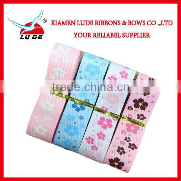 High quality grosgrian printed ribbon