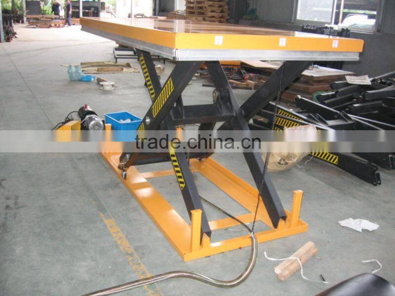 Electric scissor lift Table with long hose