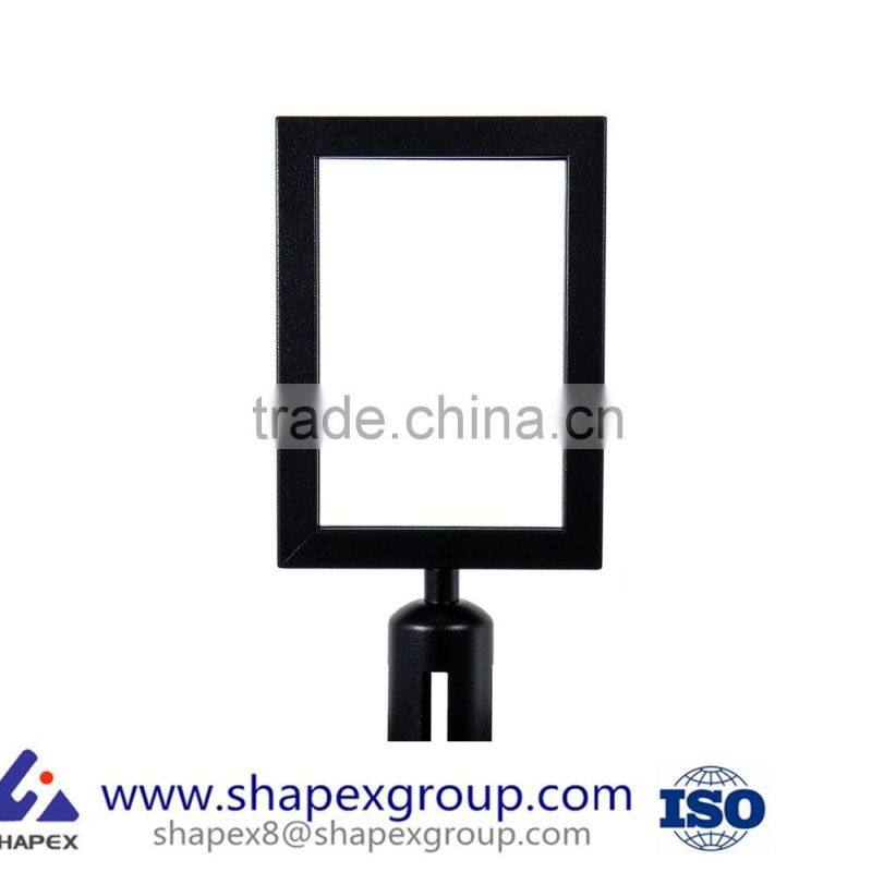 RETRACTABLE STANCHION SET, 6 Posts + Portrait SignFrame