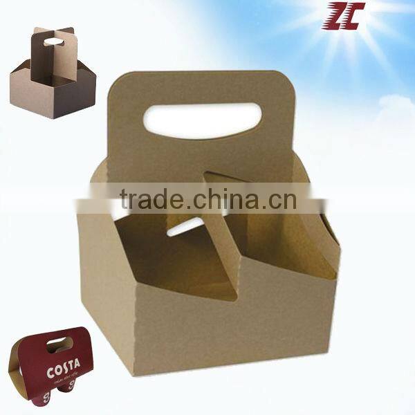Factory Direct Sale Take Away Kraft Paper beer carrier