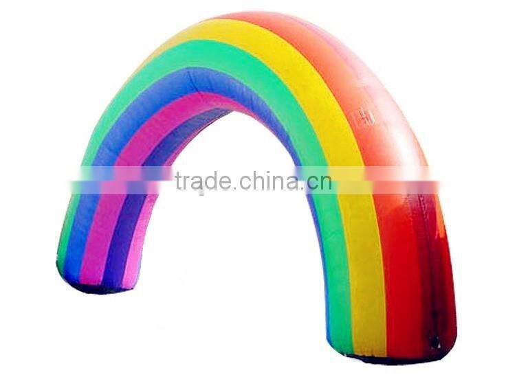 High quality inflatable rainbow arch