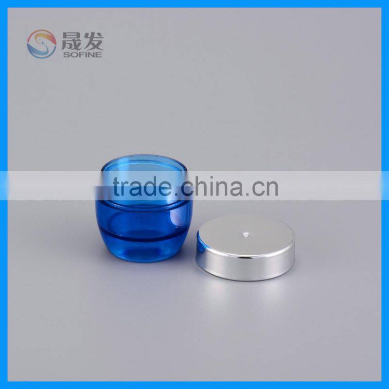 Clear plating cap small cosmetic jar