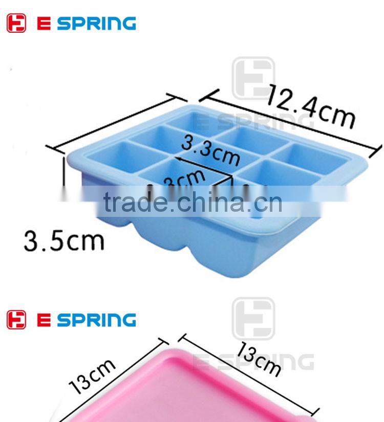 Hot New Arrival Bar Drink Whiskey Sphere Big Square Ice Brick Cube Maker Tray Mold