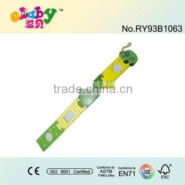 wooden growth chart for decoration