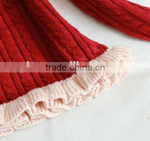 2015 New Autumn Hot Sale China Style Sweater Dress Long Sleeve High Collar Knit Sweater For Baby