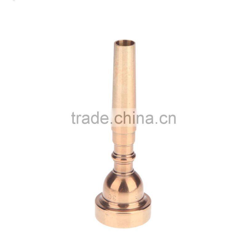 Gold-plating 3C Trumpet Mouthpiece Copper Alloy Durable Stylish Golden