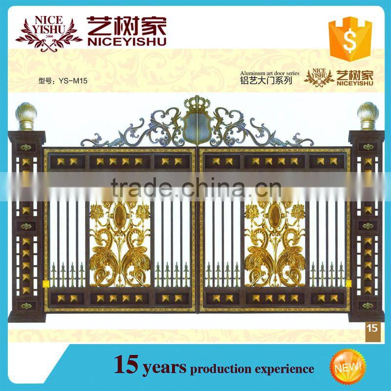 Luxury aluminum gate, simple gate design, different design of gate colors
