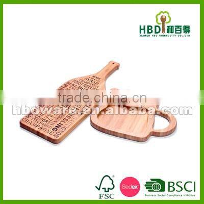Round bamboo lazy susan rotatable