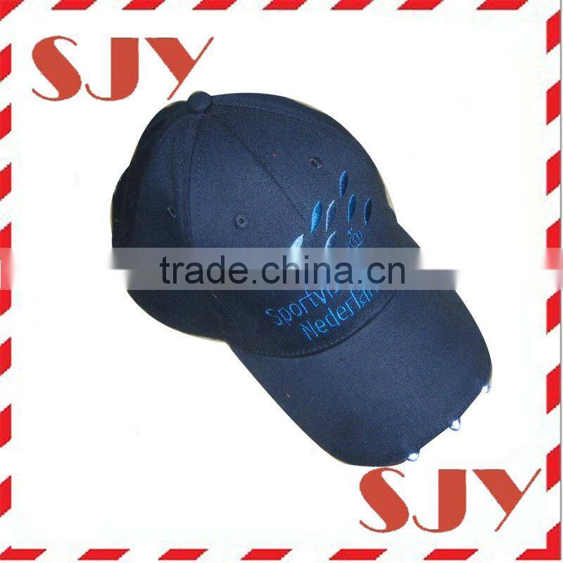 customize fashion baseball cap with built-in led light cap,led cap
