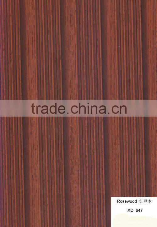 Rosewood wood wood gain hpl laminate BH647/fireproof wall devorative board/compact laminate price