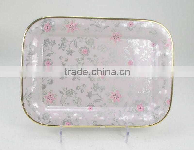 plastic silvery tray