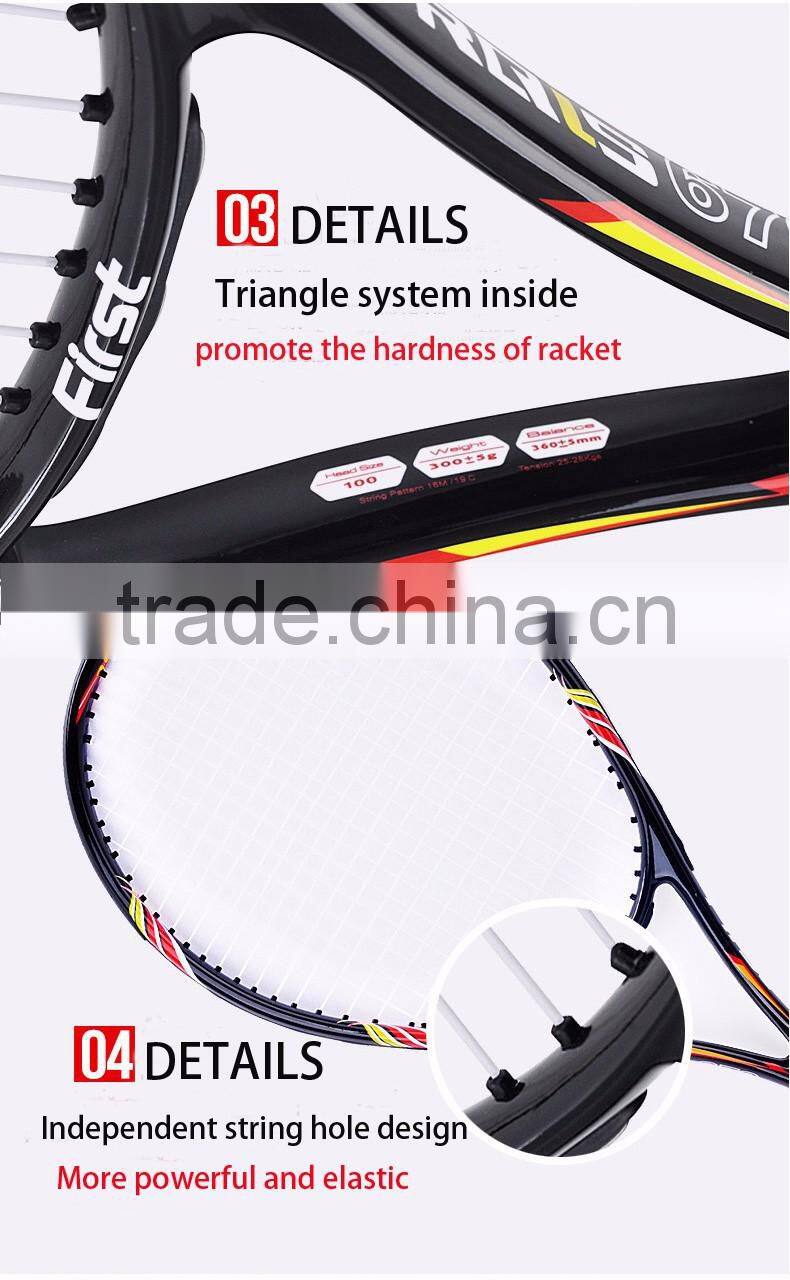 Star type full carbon beach tennis racket with wood handle