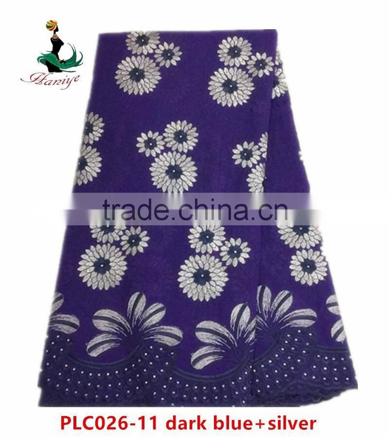 Haniye 2016/top quality hot selling cheap price for man dress swiss voile lace polish cotton laces /PLC026