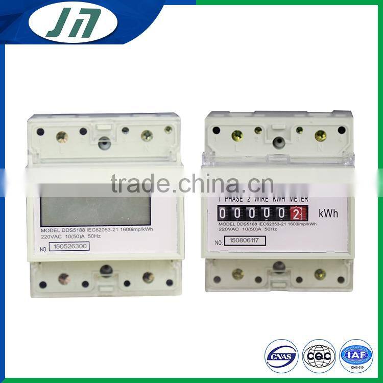 PC cover three 3 phase four 4wire 5 digits Cyclometer display electronic kWh meter