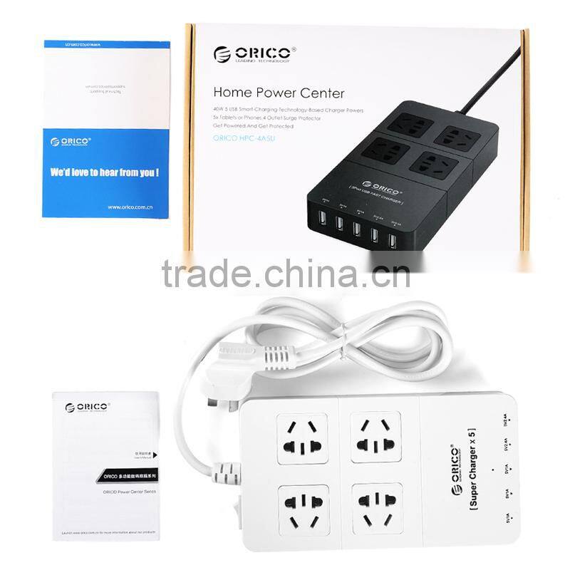 white super speed EU type 6 USB charging ports power strip for Tablet PC / iPhone
