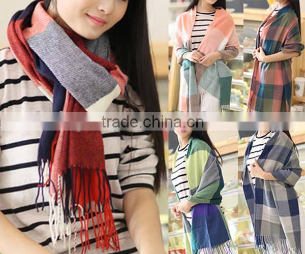 81315126 2015 fashion women stripe thin scarf