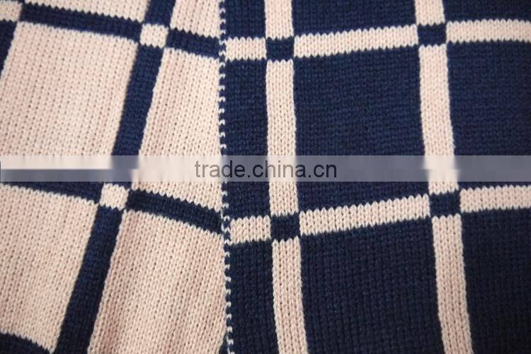 Acrylic winter scarf men and women knit scarf