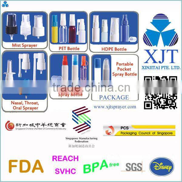 20ml Pharmaceutical HDPE Oral Spray Bottle, Screw Type Neck