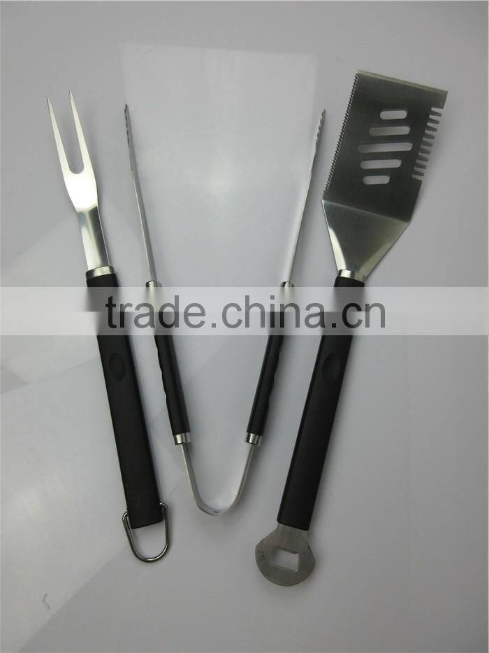 America hot sale 3 piece stainless steel bbq grill tool set