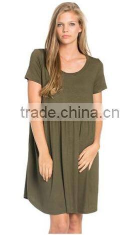 Women's Lovely Babydoll Knit Jersey Dress