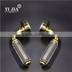 zinc alloy pink round glass pull knob door lock