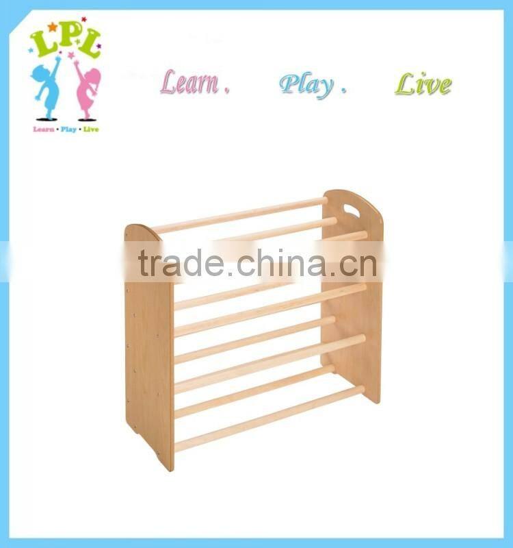 Factory Wholesale custom high quality wood material cubby toy storage shelf
