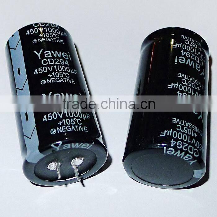 Screw aluminum electrolytic capacitor 450v 1000uf electronics capacitor 35*72
