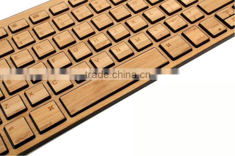 Nature Mini Bamboo Bluetooth 3.0 Keyboard for android with factory price