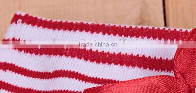 Cotton Bow Design Girls Boot Socks Princess Children's Long Sock Baby Kids Socks Leg Warmers Pantyhose Striped Bowknot