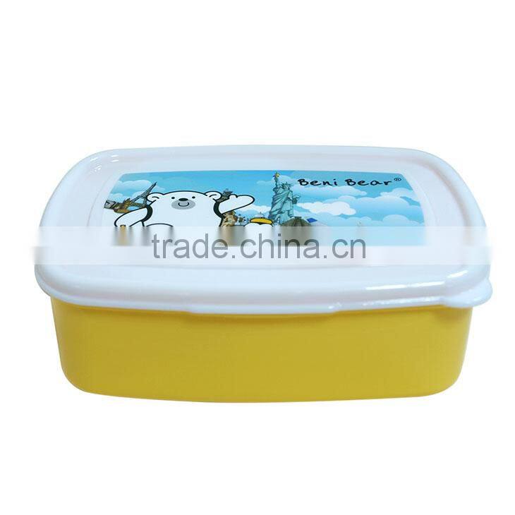 Custom Lunch Box Plastic with fork and spoon and inner box