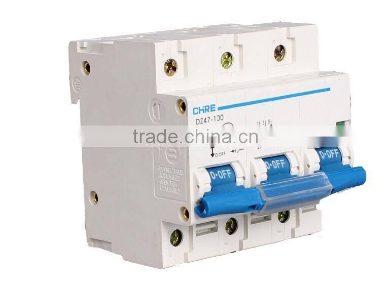 mini Circuit breaker DZ47-100 3P MCB