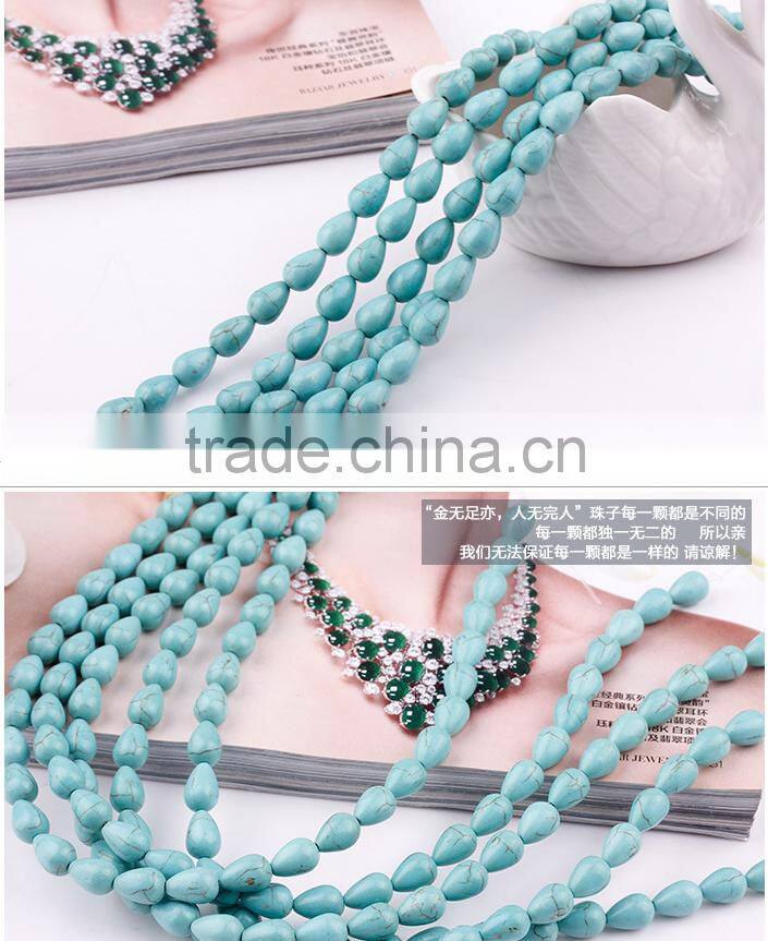 2016 new fashon hot sale korean japan jewelry stone green bead 12MM 14MM 15MM 16MM 24MM cheap DIY turquoise bead bracelet